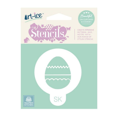 Easter Egg Round Stencil from SK - SimplyCakeCraft