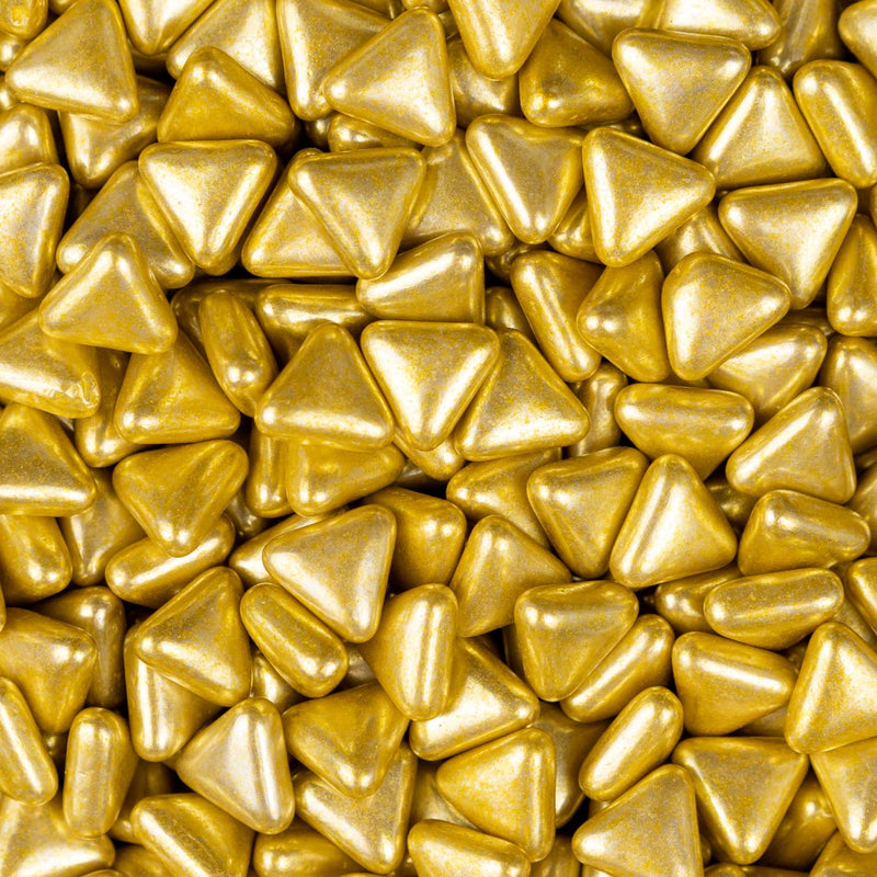 Metallic Shapes - Gold Triangles - SimplyCakeCraft