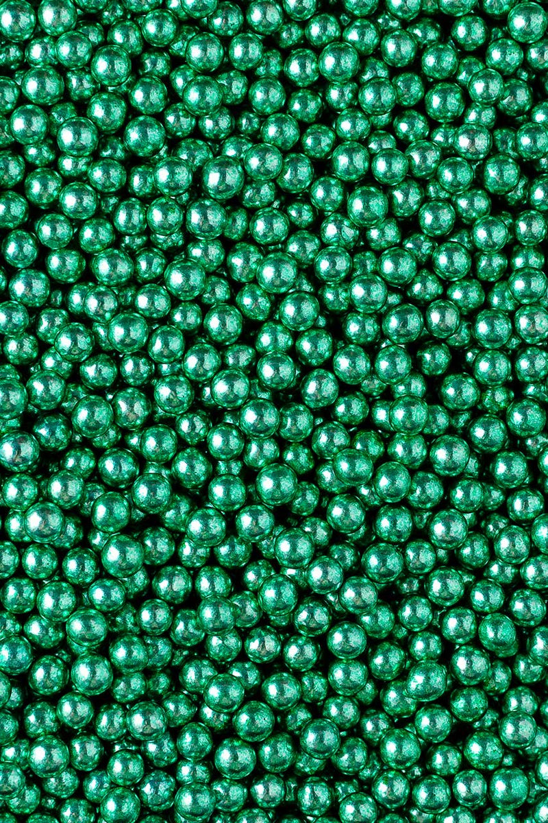 Metallic Pearls - Green 6mm - SimplyCakeCraft