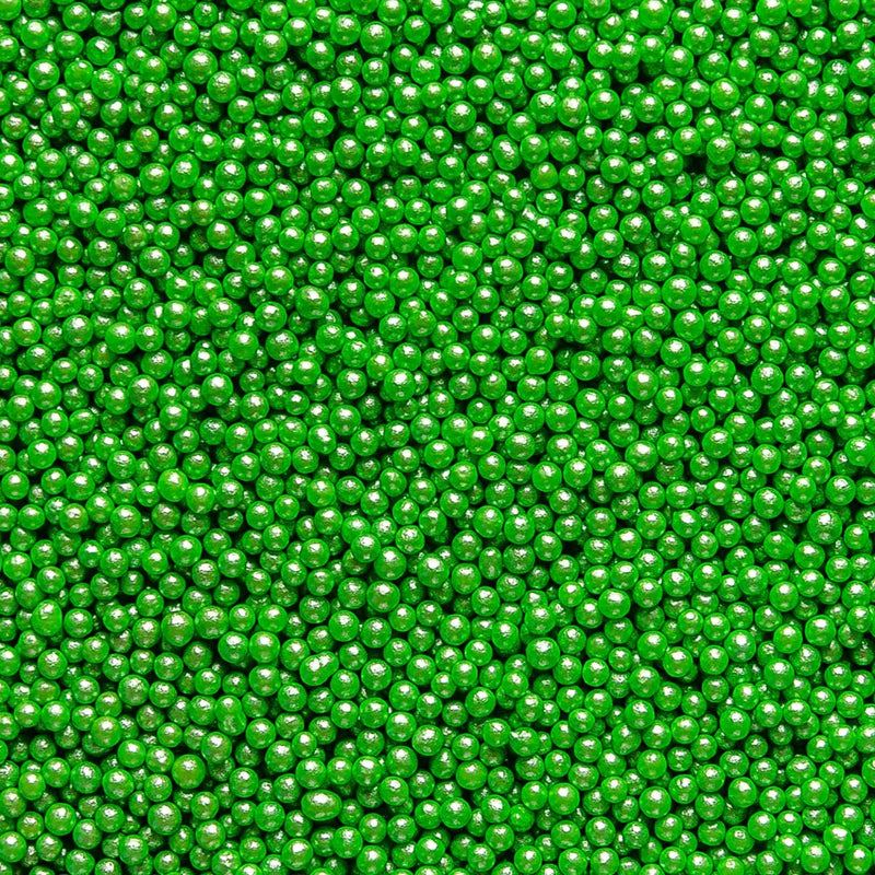 Glimmer Pearls - 3mm Green - SimplyCakeCraft