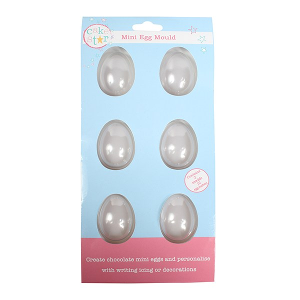Easter Egg Mini Shell Mould Pack of 6 - SimplyCakeCraft