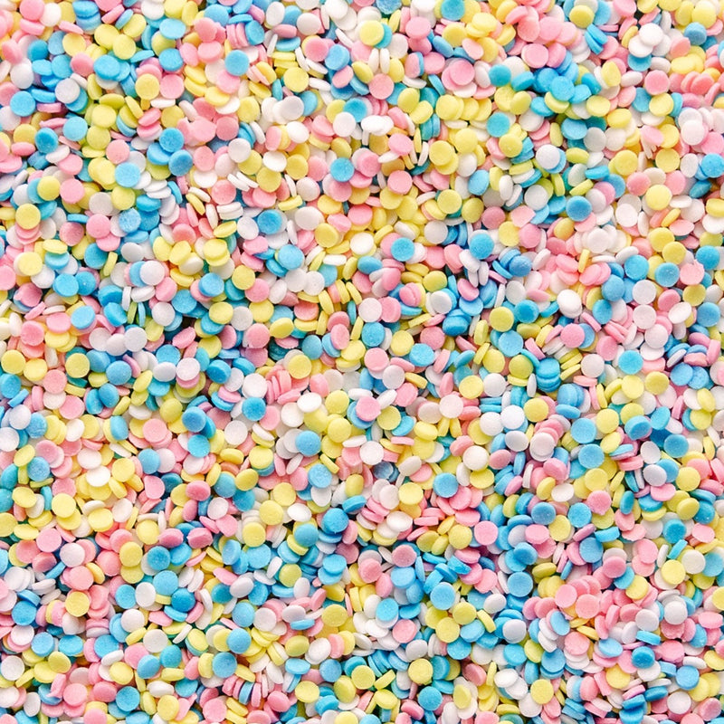 Sugar Confetti - Pink, White, Blue & Yellow - SimplyCakeCraft