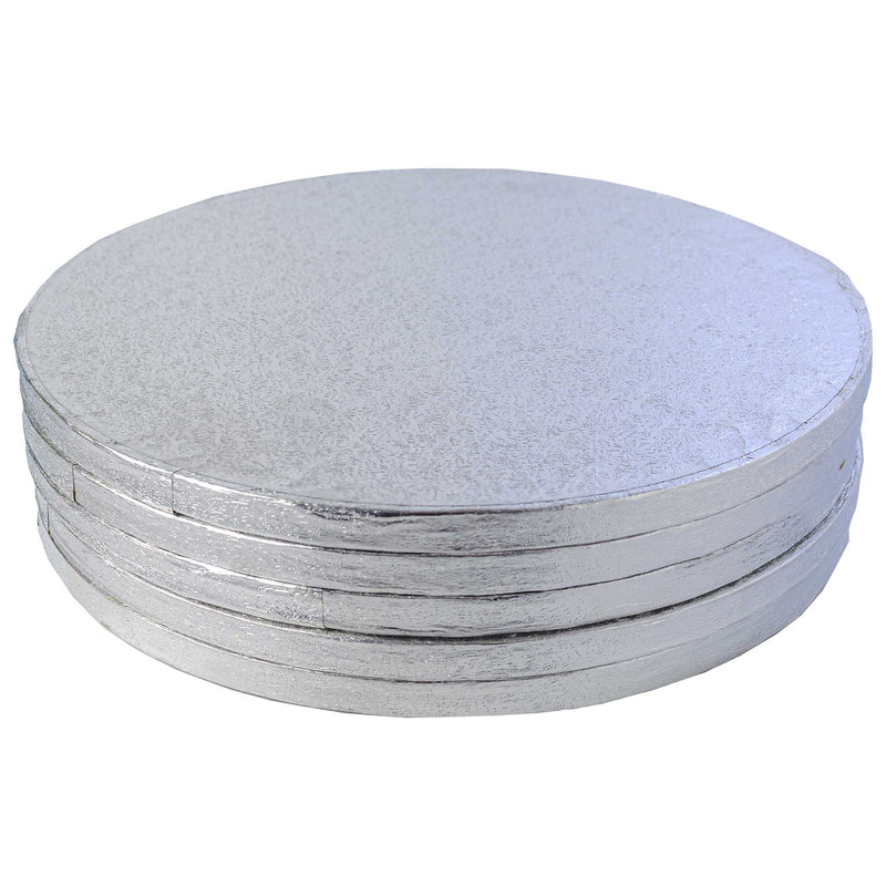 Round Silver Cake Board - Range of Sizes - SimplyCakeCraft