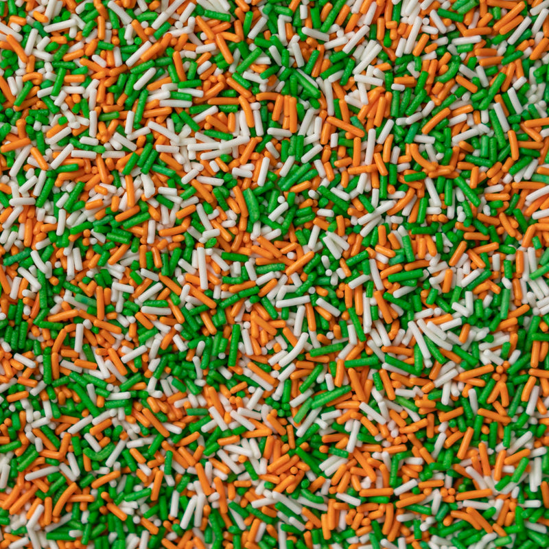 Sugar Strands - Orange, Dark Green & White (St Patricks/Irish ☘️ ) - SimplyCakeCraft