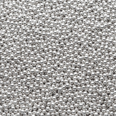 Metallic Pearls - Silver 4mm (Vegan) - SimplyCakeCraft