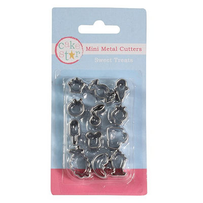 12 Piece Sweet Treats Mini Metal Cutters - SimplyCakeCraft
