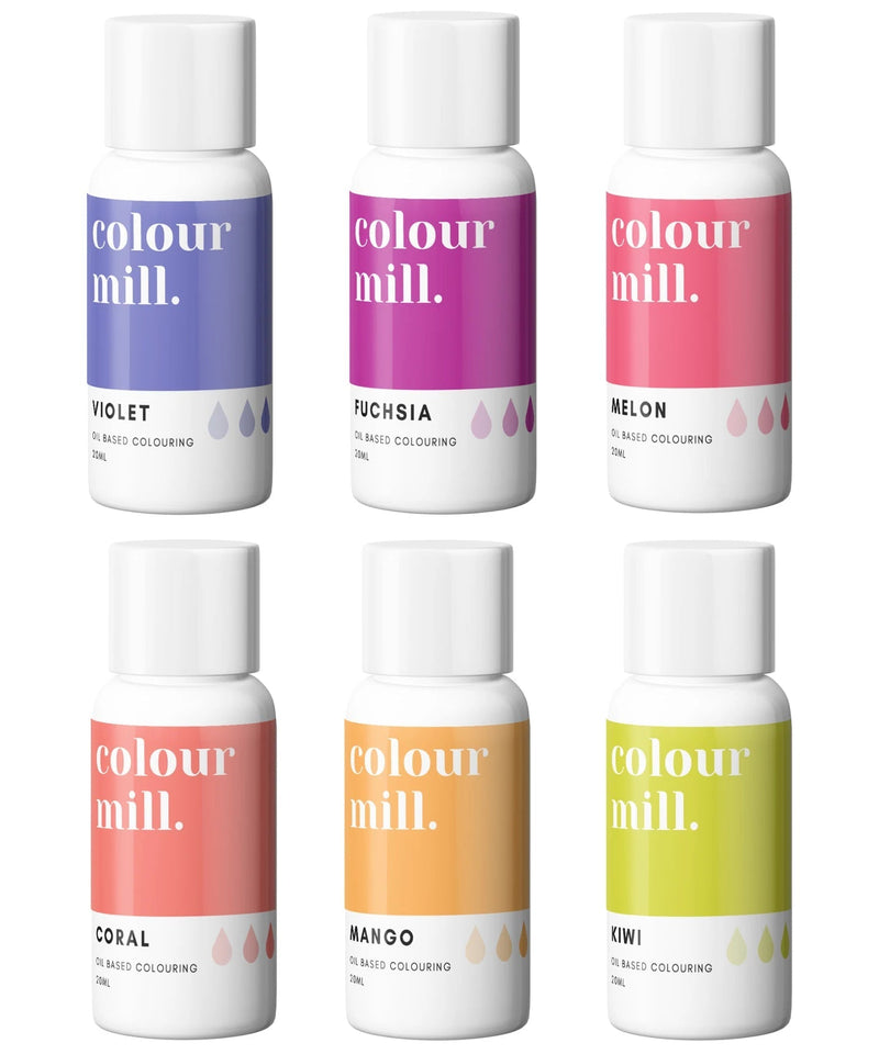 Colour Mill Oil Based Colouring - 20ml - 6 Pack - Tropical Colour Mill 