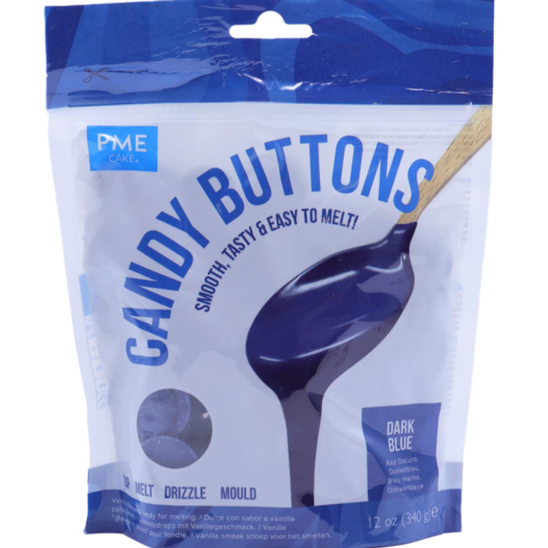 Candy Buttons - Dark Blue (284g/10 oz) - SimplyCakeCraft