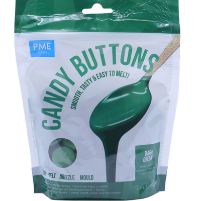Candy Buttons - Dark Green (284g/10 oz) - SimplyCakeCraft
