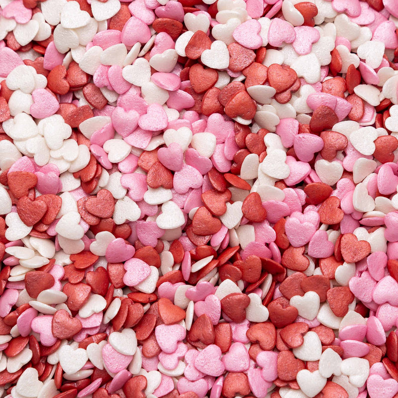 Hearts - Pink, White & Red (Valentines Mix) Sprinkles Sprinkly 