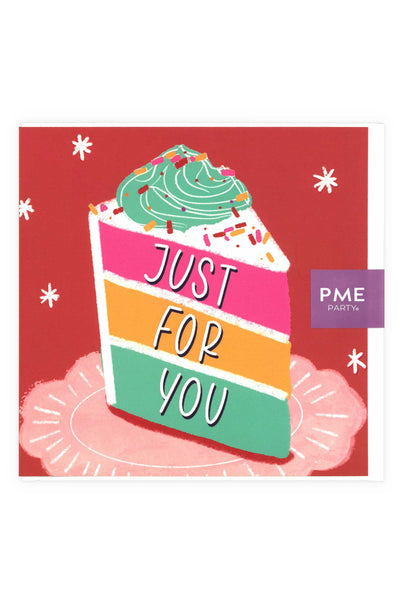 'Just For You' Slice Red Greeting Card Greeting & Note Cards PME 
