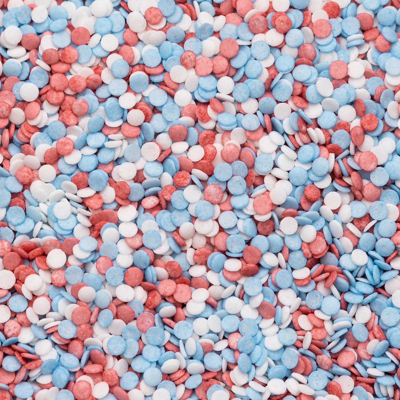 Natural Confetti - Red, White & Blue Sprinkles Sprinkly 