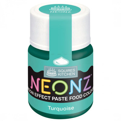 Turquoise Neonz Food Colour Paste By Squires Kitchen - SimplyCakeCraft