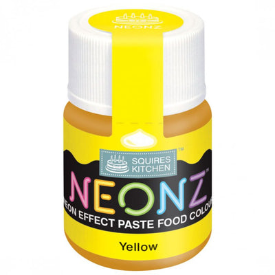 Yellow Neonz Food Colour Paste By Squires Kitchen - SimplyCakeCraft
