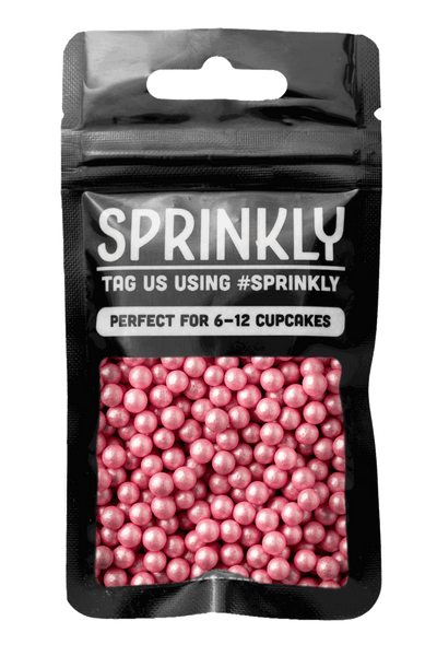 Glimmer Pearls - 7mm Pink - SimplyCakeCraft