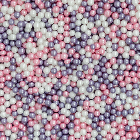Glimmer Pearls - Pink, White & Violet - SimplyCakeCraft