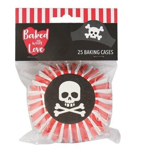 Pirate Themed Cupcake Baking Cases - Pack of 25 - SimplyCakeCraft