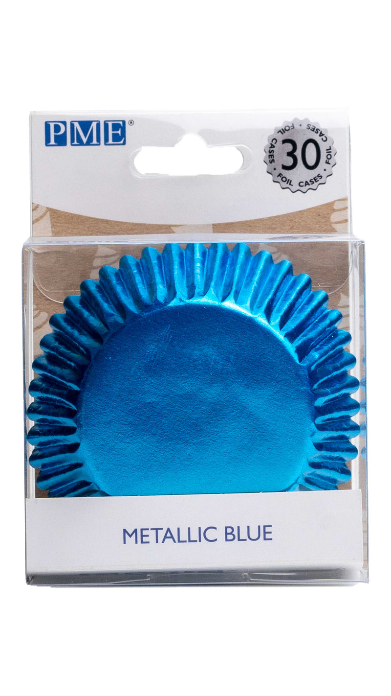 PME - Cupcake Cases - Metallic Blue - 30 Pack Cupcake Cases PME 