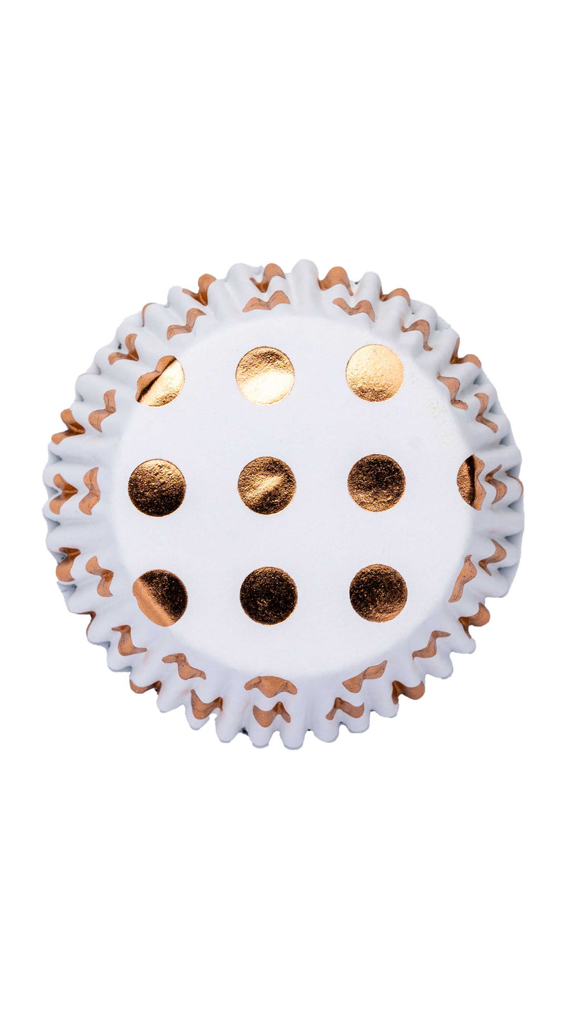 PME - Cupcake Cases - Polka Dot (Met. Rose Gold) - 30 Pack Cupcake Cases PME 