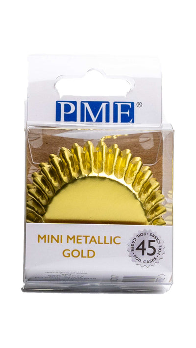 PME - Mini Cupcake Cases - Metallic Gold - 45 Pack Cupcake Cases PME 