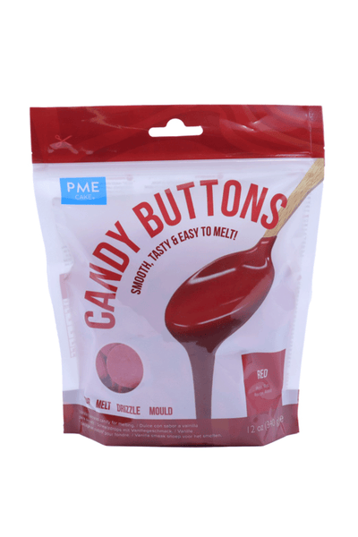 Candy Buttons - Red (284g/10 oz) - SimplyCakeCraft