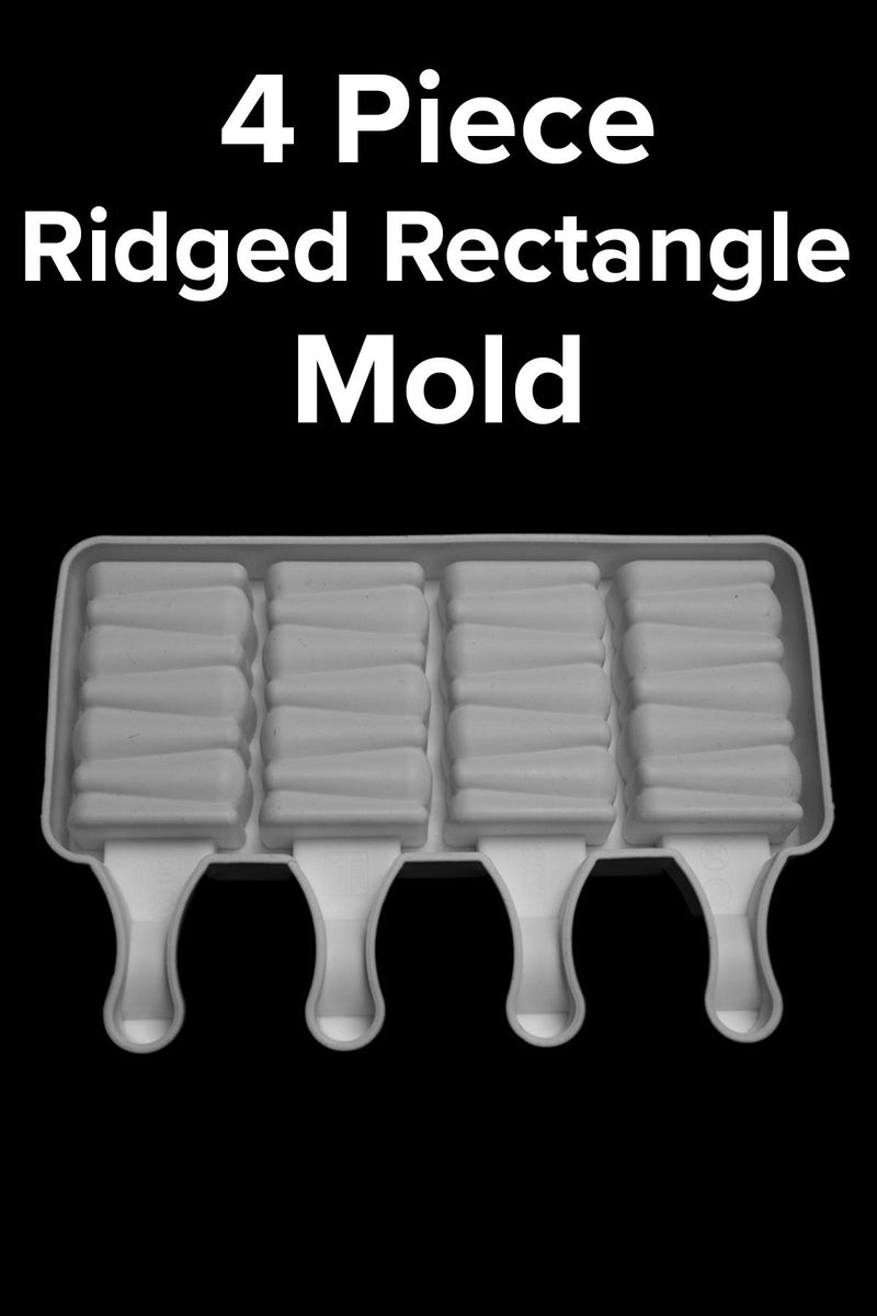 Ridged Rectangle Cakesicle Mold - 4 Cavity - SimplyCakeCraft