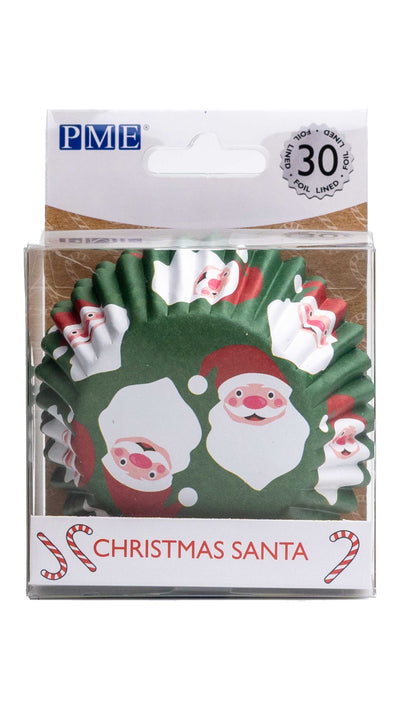 PME - Cupcake Cases - Christmas Santa - 30 Pack - SimplyCakeCraft