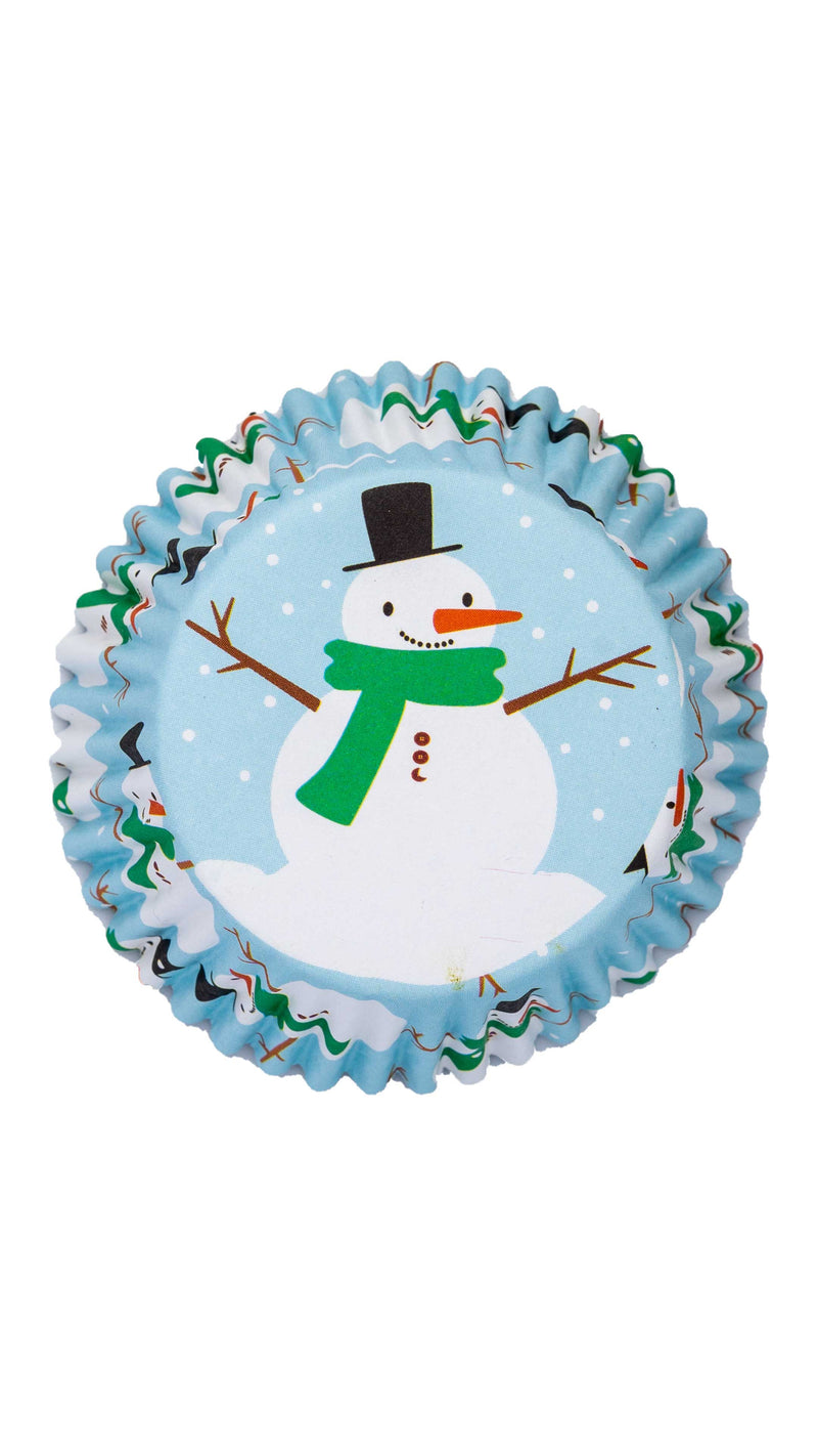 PME - Cupcake Cases - Christmas Snowman - 30 Pack - SimplyCakeCraft