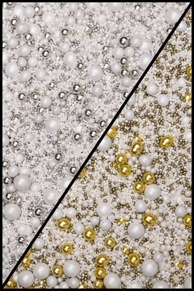Sprinkle Blend - White Night (Silver or Gold) Sprinkles Sprinkly 