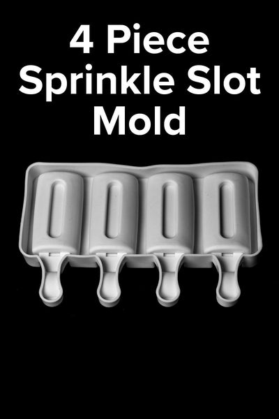 Sprinkle Slot Cakesicle Mold - 4 Cavity Sprinkly 