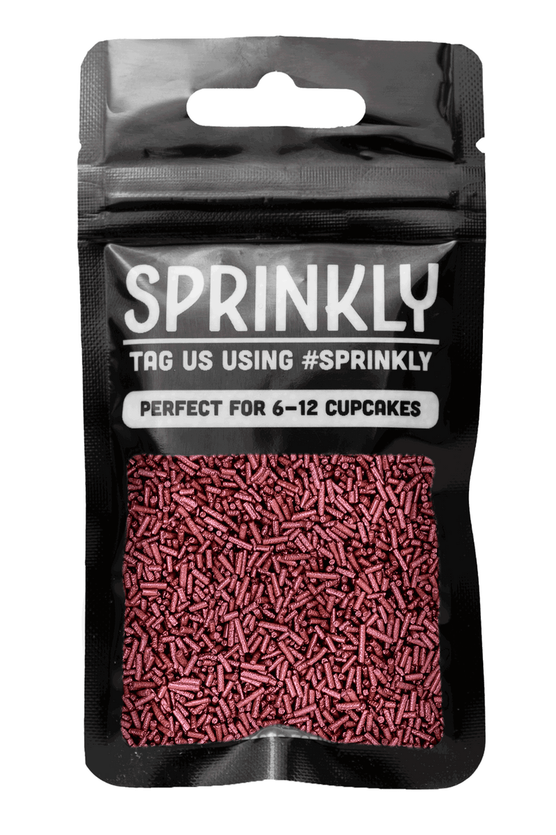 Bordeaux Glimmer Strands - Cake Sprinkles - SimplyCakeCraft