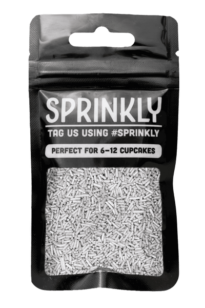 Silver Glimmer Strands Cake Sprinkles - SimplyCakeCraft