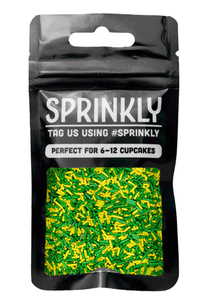Sugar Strands - Yellow & Dark Green - SimplyCakeCraft
