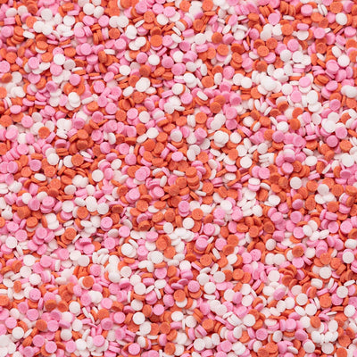 Sugar Confetti - Pink, White & Red (Valentines Mix) Sprinkles Sprinkly 