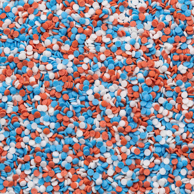 Sugar Confetti - Red, White & Blue Sprinkles Sprinkly 