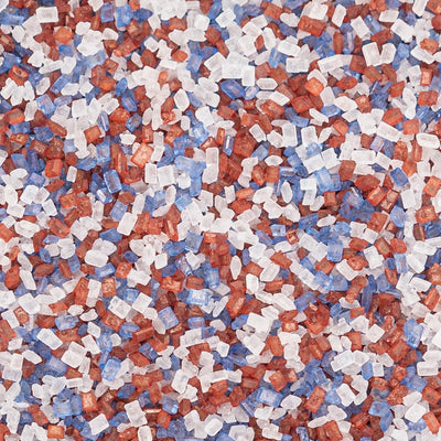 Sugar Crystals - Red, White & Blue (Jubilee) Sprinkles Sprinkly 