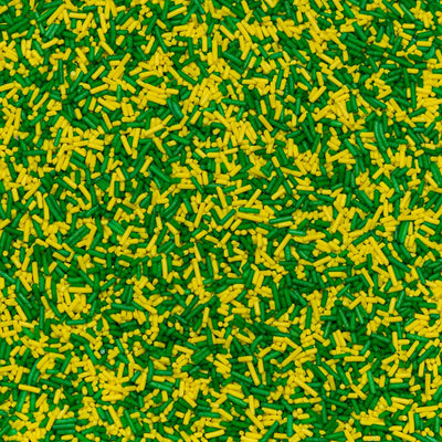 Sugar Strands - Yellow & Dark Green Sprinkles Sprinkly 