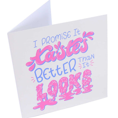'Tastes Better Than It Looks' Greeting Card Greeting & Note Cards PME 