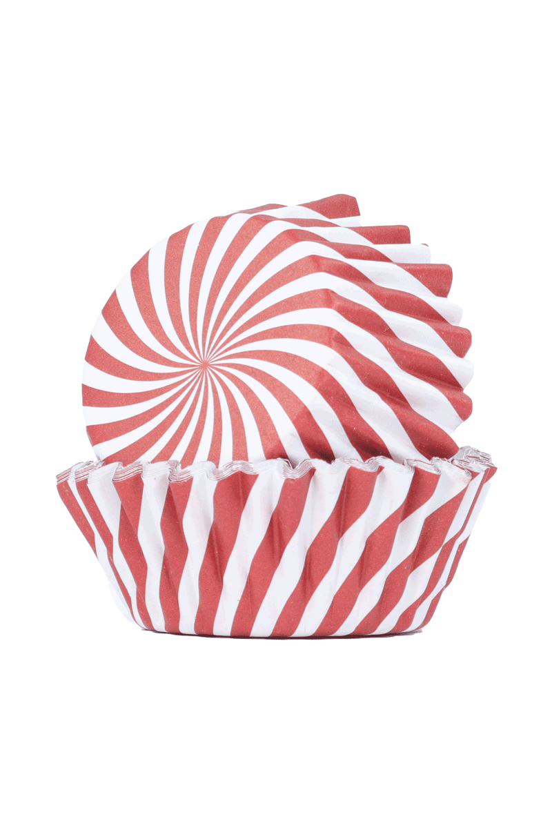 Cupcake Cases - Christmas Candy Canes - 30 Pack - SimplyCakeCraft
